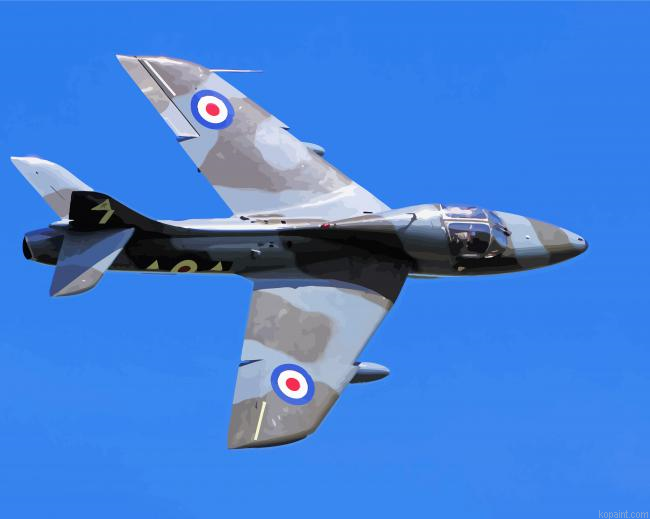 Military Hawker Hunter Painting By Numberss.png