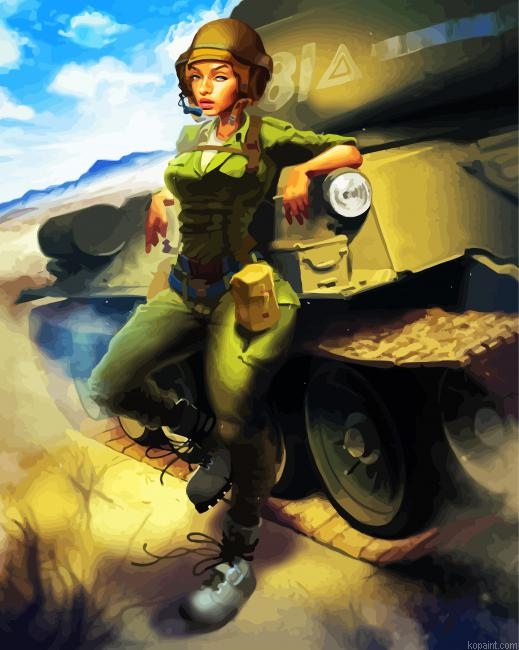 Military Pin Up Girl Painting By Numberss.png