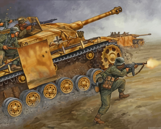 Military Tank Ww2 Painting By Numberss.png