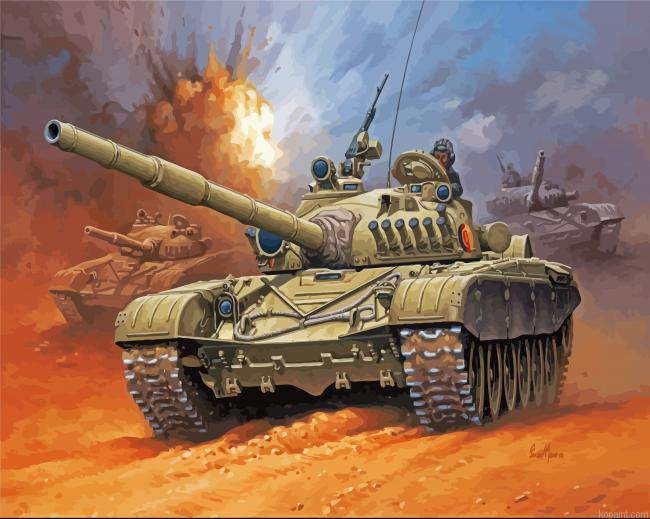 Military Tank Warzone Painting By Numberss.png