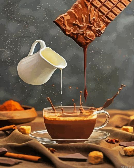 Milk And Chocolate Splash Paint By Numbers.png