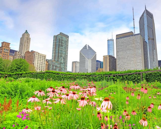 Millennium Park Chicago New Painting By Numberss.png