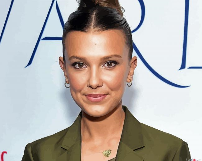 Millie Bobby Brown Actress Painting By Numberss.png