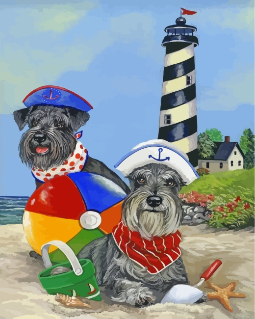 Miniature Schnauzer Dogs Painting By Numberss.png