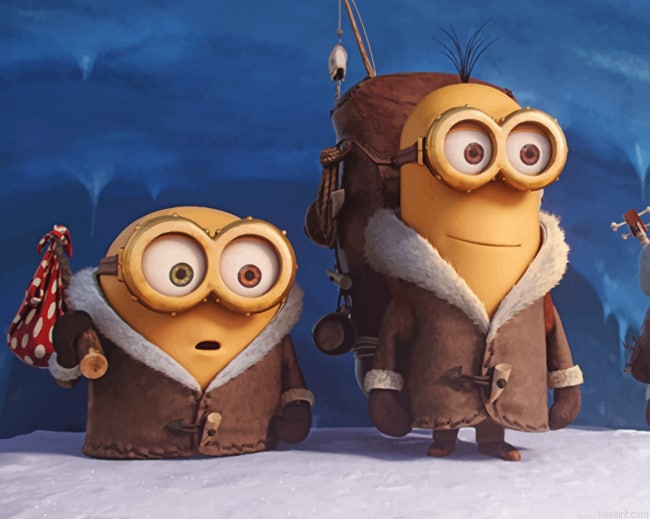 Minions Winter Painting By Numberss.png