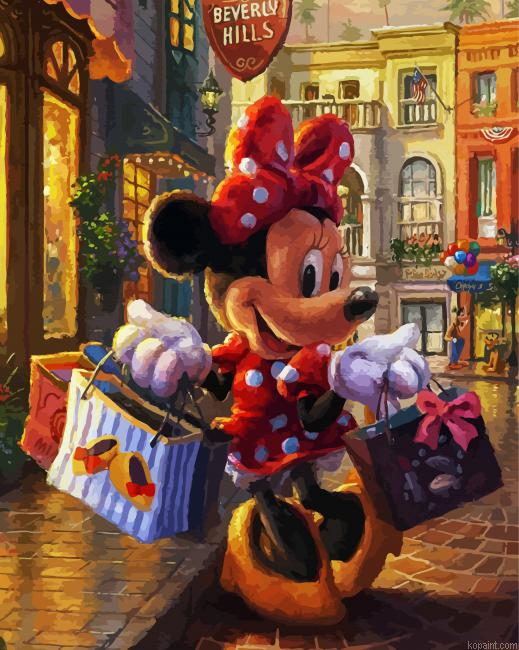 Minnie Mouse Shopping Day Painting By Numberss.png