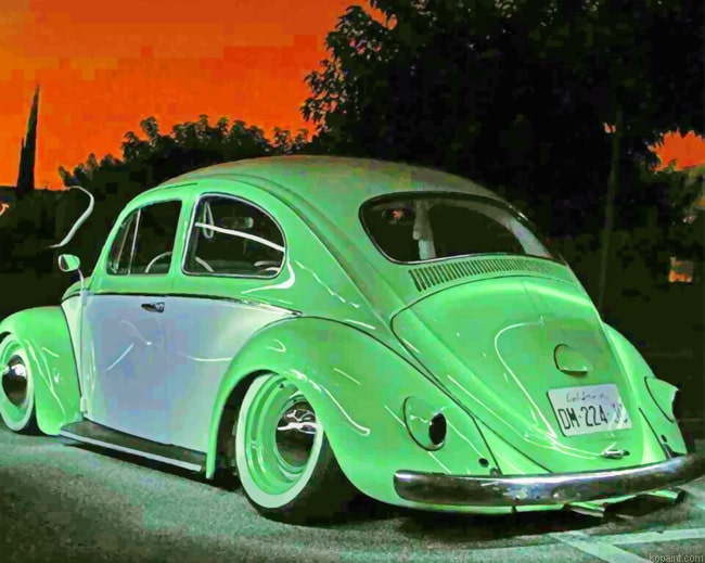 Mint Green Vw Bug New Painting By Numberss.png