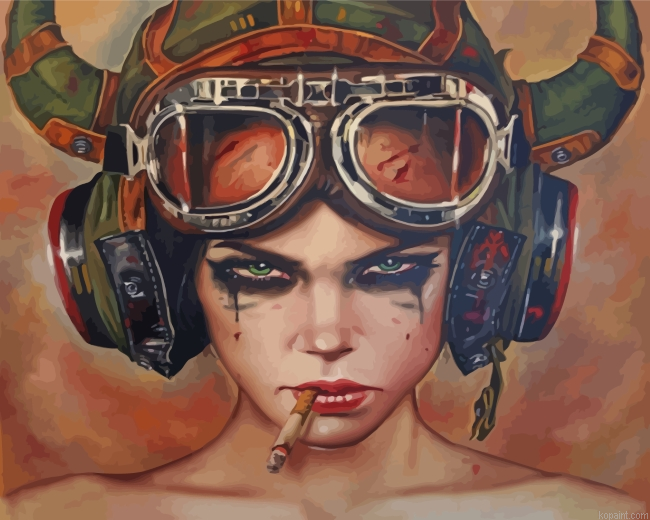 Miserable Bad Girl Paint By Numbers