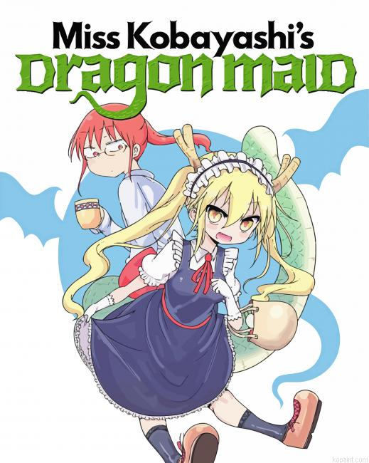 Miss Kobayashis Dragon Maid Painting By Numberss.png