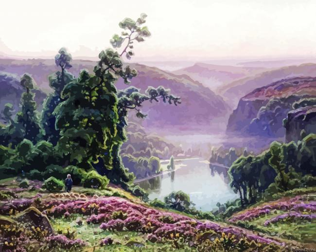 Misty Morning By William Didier Pouget Painting By Numberss.png