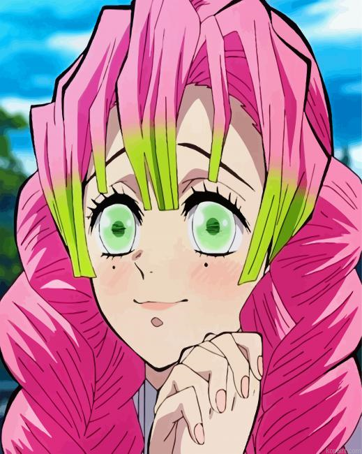 Mitsuri Kimetsu No Yaiba Painting By Numberss.png