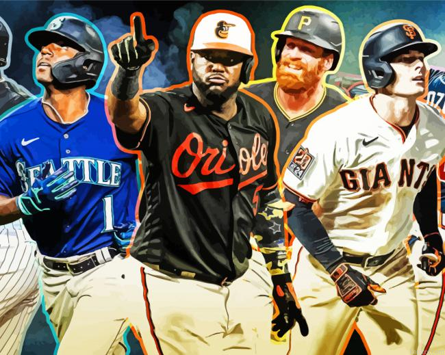 Mlb Baseball Players Paint By Numbers
