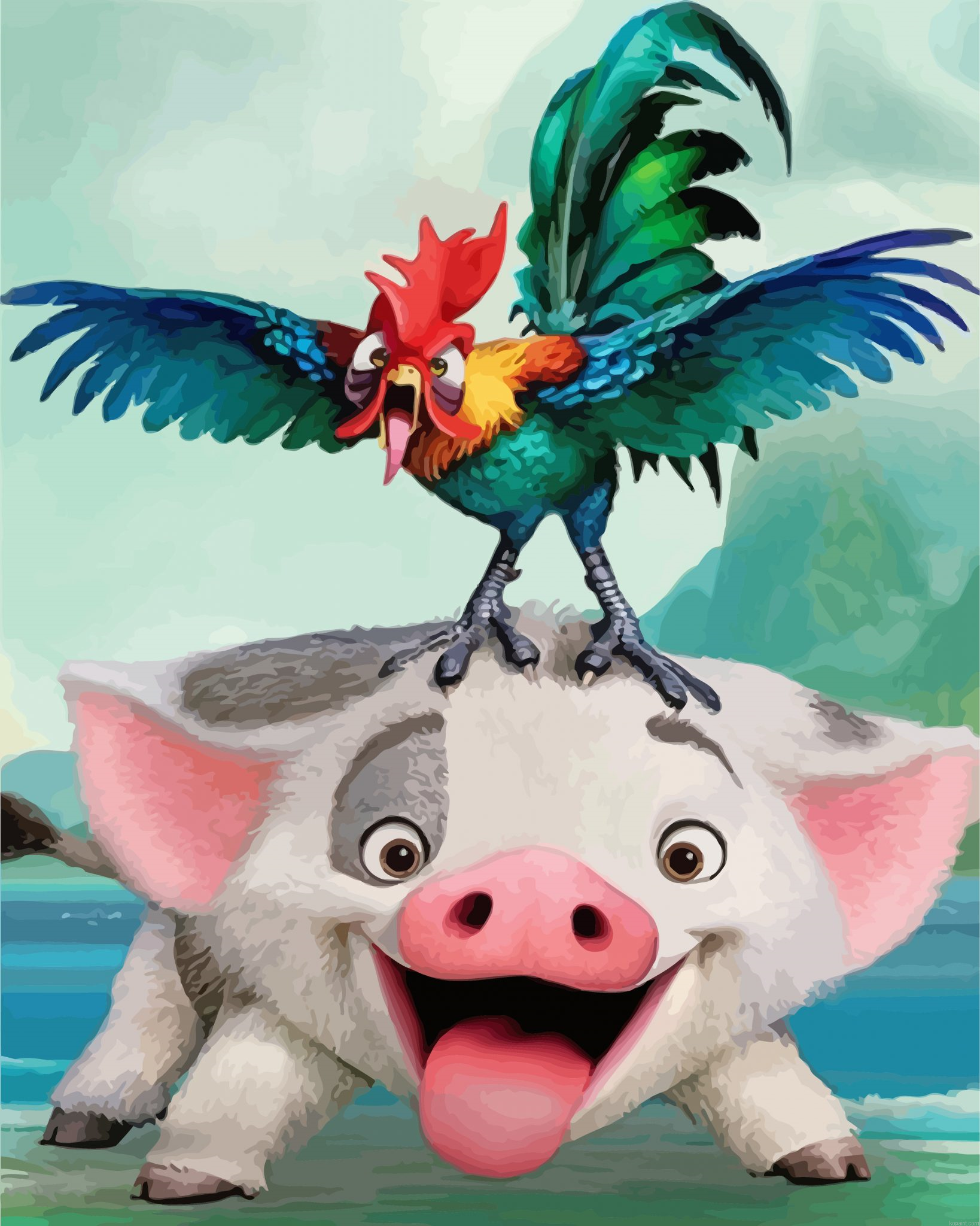 Moana Pua And Hei Hei Painting By Numberss.png