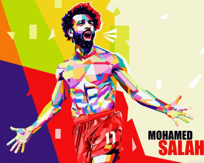 Mohamed Salah Pop Art Painting By Numberss.png
