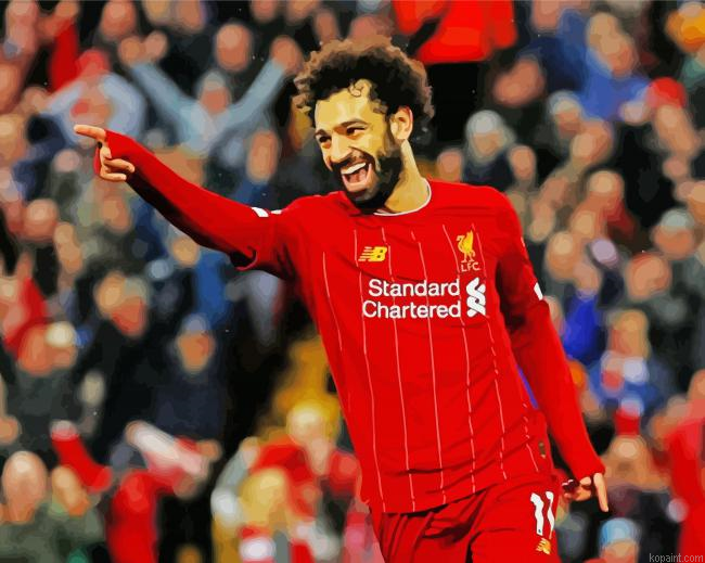 Mohamed Salah Soccer Player Paint By Numbers