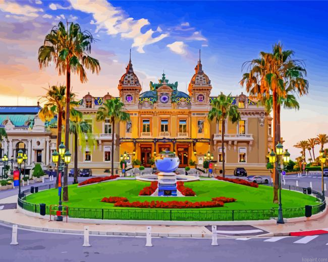 Monaco Monte Carlo Casino Painting By Numberss.png