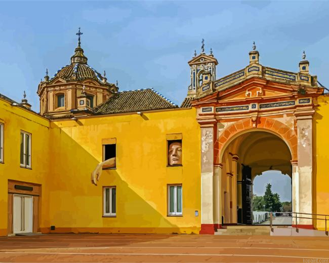 Monastery Of Santa Maria De Las Cuevas Seville Painting By Numberss.png