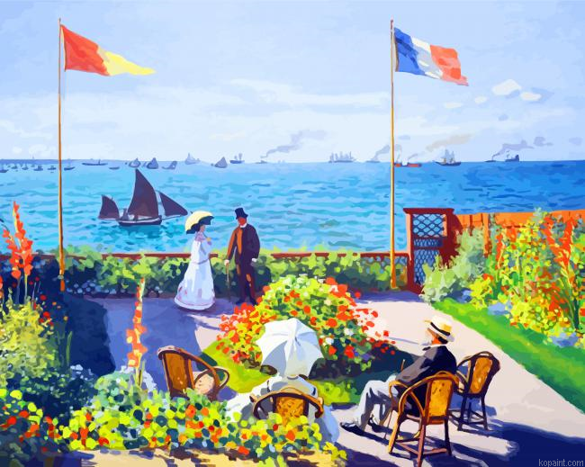 Monet Garden At Sainte Dresse Paint By Numbers