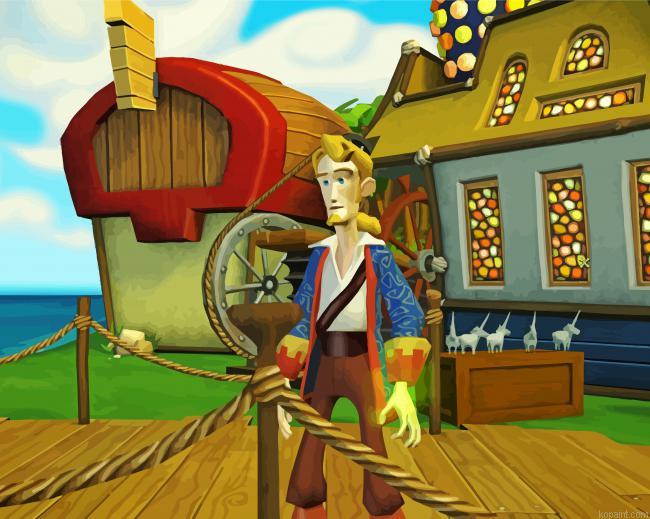 Monkey Island Game Character Painting By Numberss.png