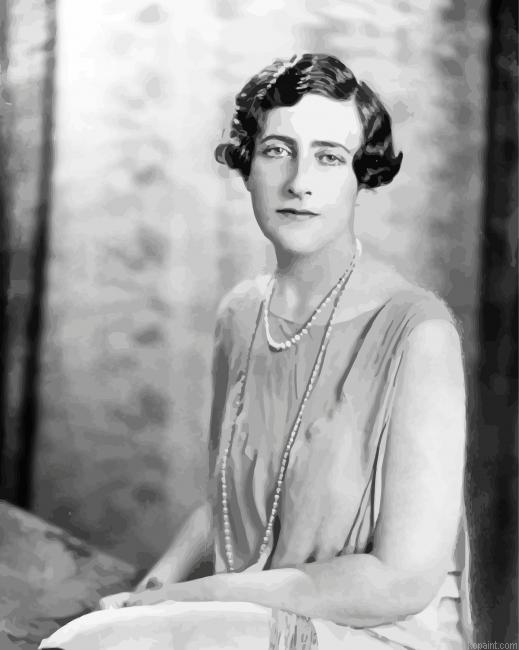 Monochrome Agatha Christie Painting By Numberss.png