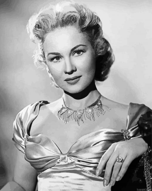 Monochrome Virginia Mayo Painting By Numberss.png