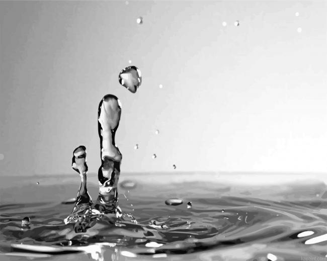 Monochrome Water Drop Painting By Numberss.png