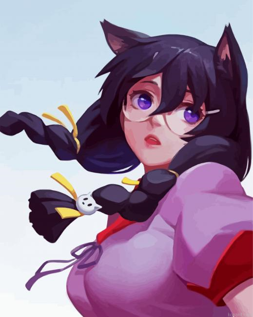 Monogatari Anime Girl Painting By Numberss.png