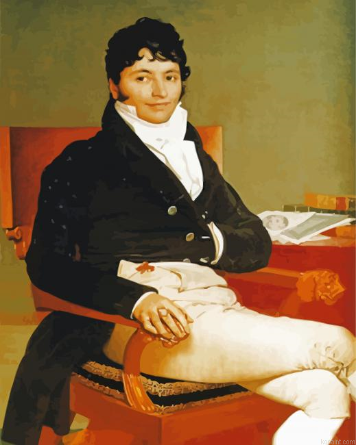 Monsieur Rivier Ingres Art Painting By Numberss.png