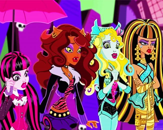 Monster High Characters Paint By Numbers