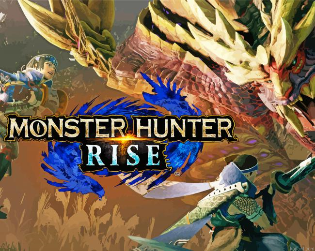 Monster Hunter Game Poster Painting By Numberss.png