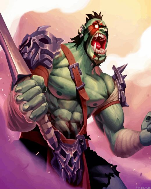 Monster Orc Art Painting By Numberss.png