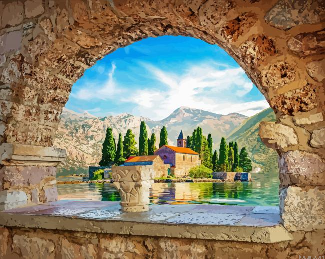 Montenegro Kotor Our Lady Of The Rock Painting By Numberss.png