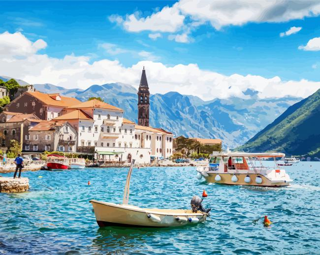 Montenegro Perast Town Painting By Numberss.png