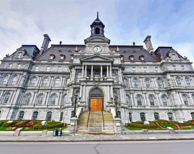 Montreal City Hall Canada Paint By Numbers