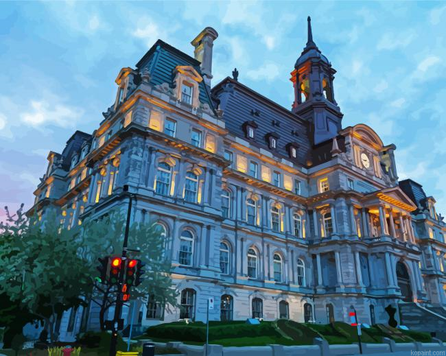 Montreal City Hall Paint By Numbers