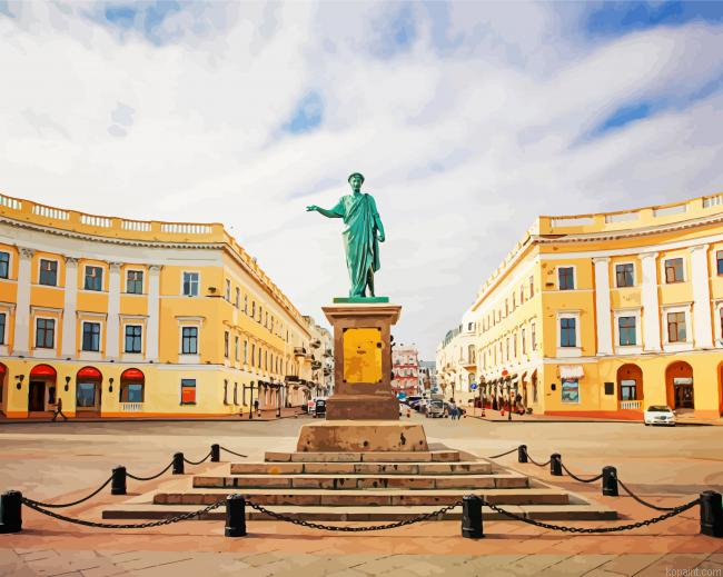 Monument To Duc De Richelieu Odessa Paint By Numbers.png
