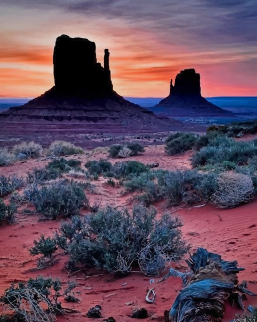 Monument Valley Desert Arizona New Painting By Numberss.png