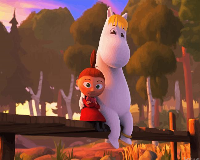 Moomin Animation Painting By Numberss.png
