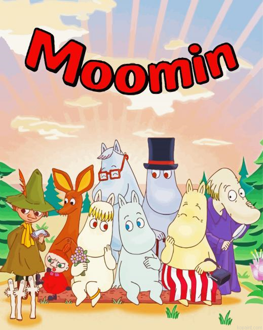 Moomin Characters Painting By Numberss.png
