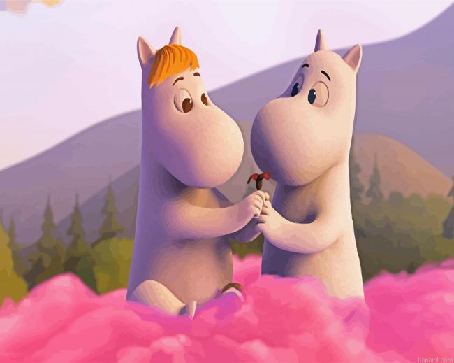 Moomintroll And Snork Maiden Painting By Numberss.png