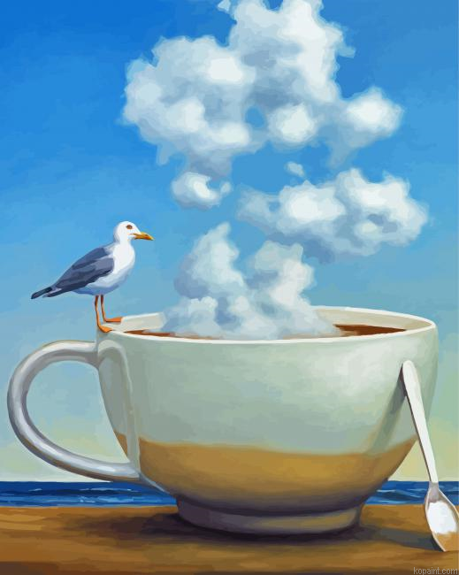 Morning At Brown Sugar Beach Paint By Numbers