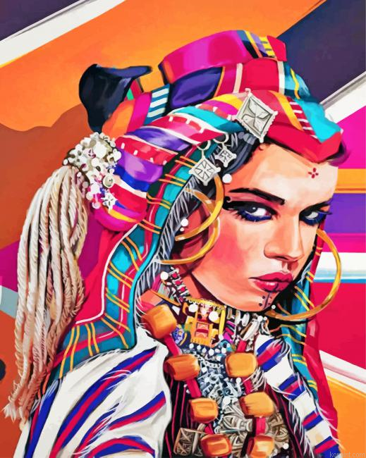 Moroccan Amazigh Woman Painting By Numberss.png