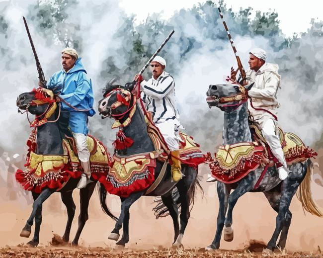 Moroccan Horse Show Painting By Numberss.png
