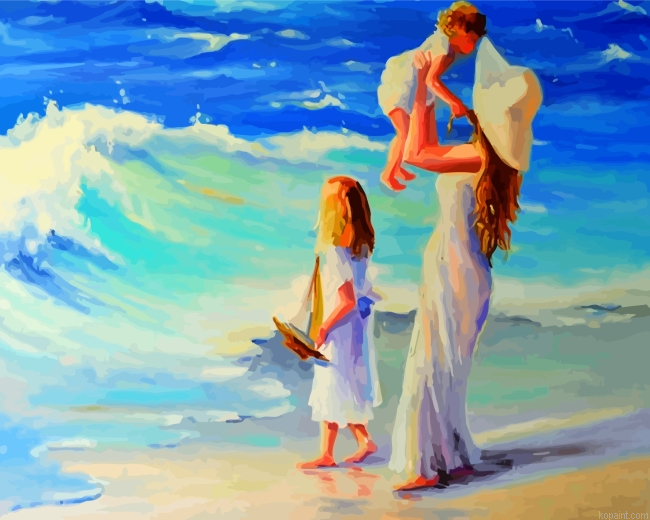 Mother And Daughters Painting By Numberss.png