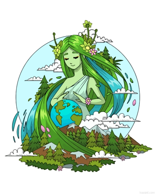 Mother Earth Nature Paint By Numbers