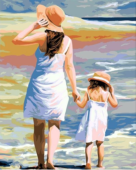 Mother And Daughter People Painting By Numberss.png