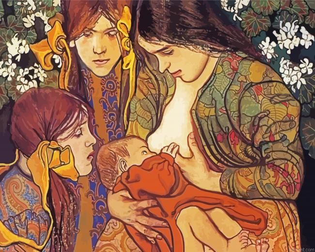 Motherhood By Wyspians Painting By Numberss.png