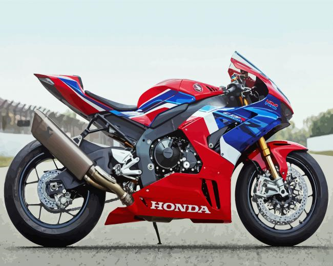 Motorcycle Honda Fireblade Painting By Numberss.png