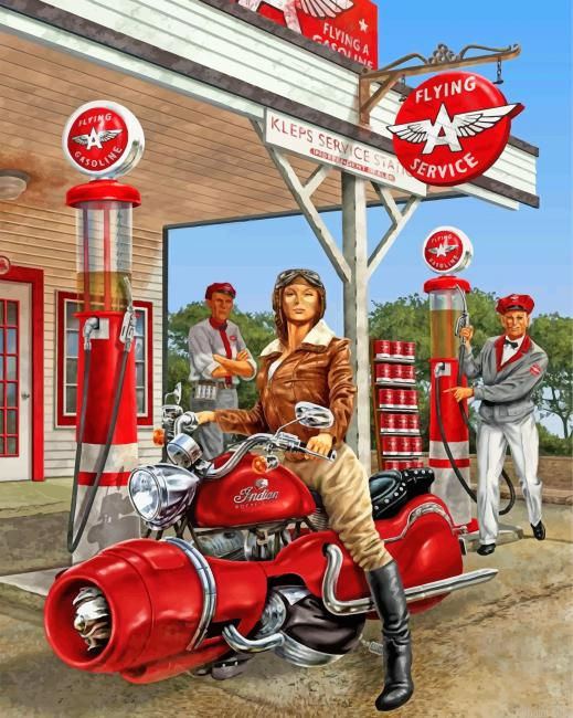 Motorcyclist Woman Painting By Numberss.png