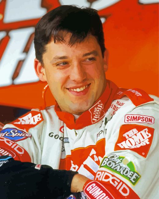 Motorsports Racing Driver Tony Stewart Painting By Numberss.png